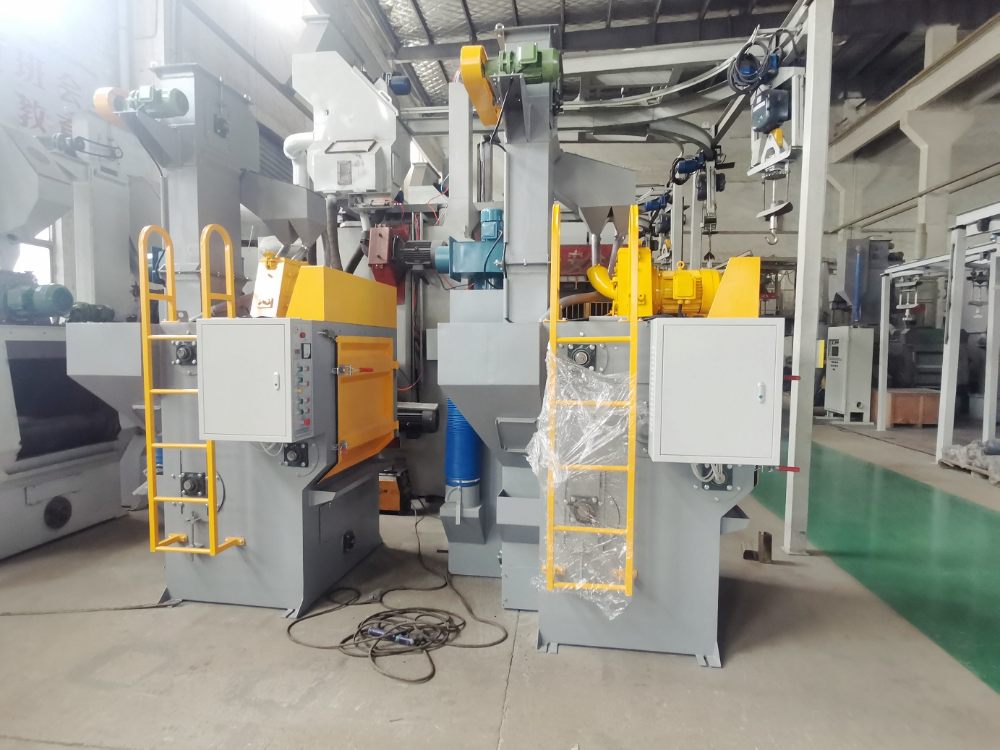 QPL100 Tumble belt type shot blasting machine (Integrated type ) 