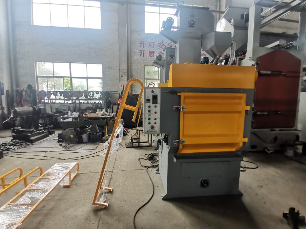 QPL100 Tumble belt type shot blasting machine (Integrated type ) 