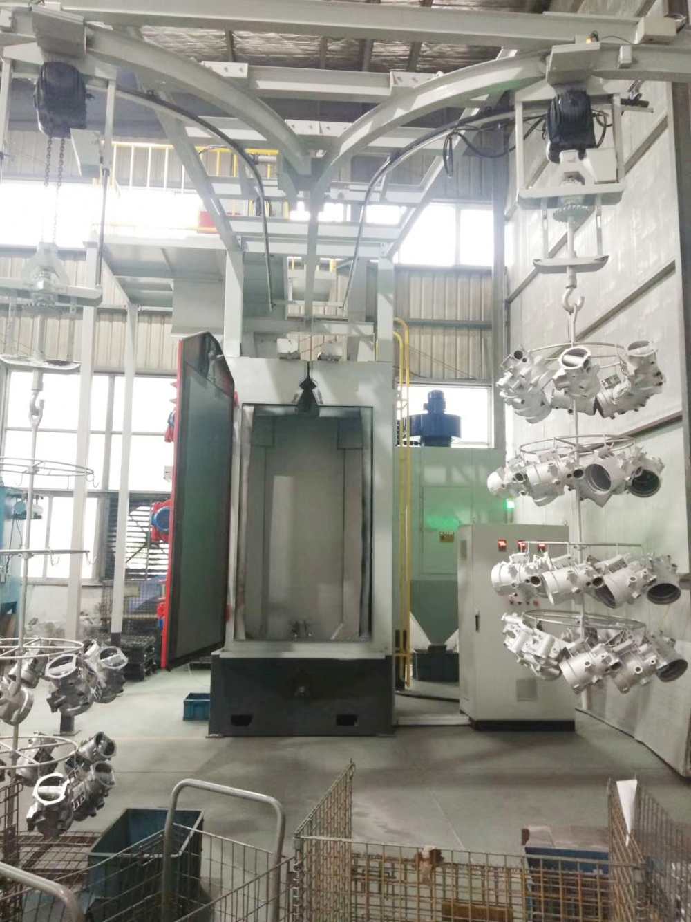 YXD-12-20 Hanger type shot blasting machine 4