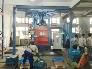 YXD-10/12 Hanger type shot blasting machine with electric trolleys