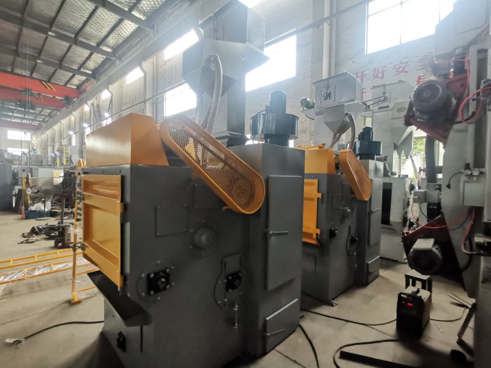 QPL100 Tumble belt type shot blasting machine (Integrated type ) 