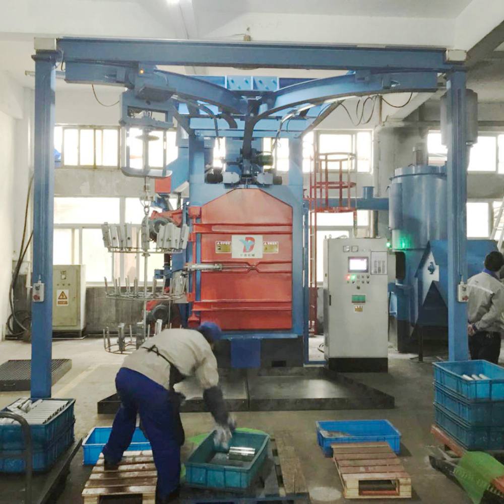 YXD-10/12 Hanger type shot blasting machine with electric trolleys